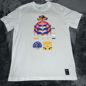 LARGE White Nike Men’s Dri-Fit A.I.R. Running T-Shirt